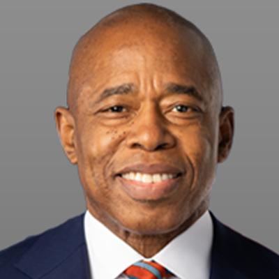 New York City mayor Eric Adams